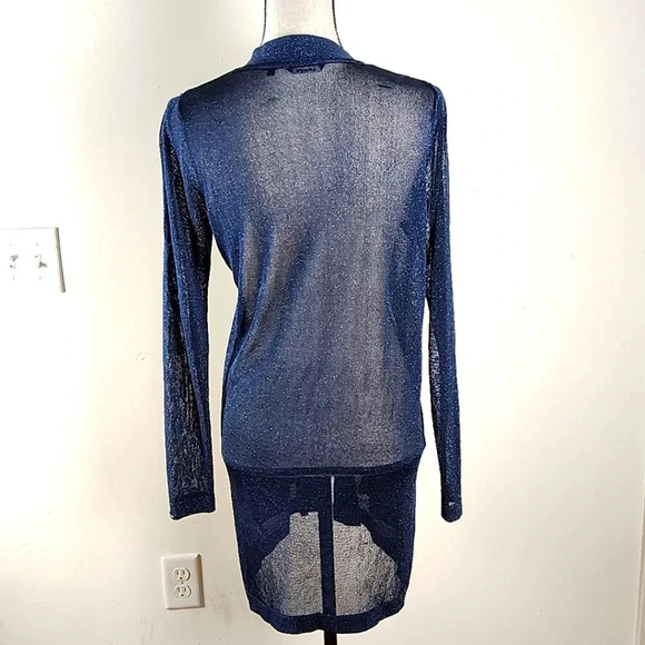 Gaastra Midnight Blue Semi Sheer Duster Cardigan - Picture 6 of 14